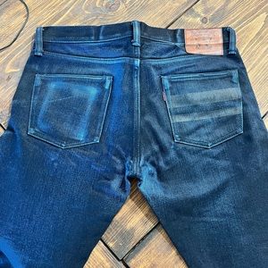 Momotaro selvedge Jeans Black Stripes!